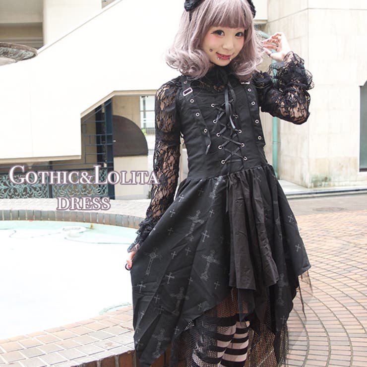 クロスワンピース ゴスロリ ワンピース[品番：ACDW0000523]｜ACDCRAG