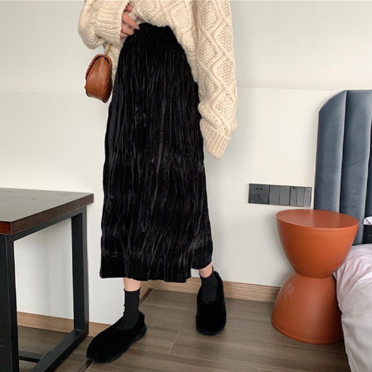 ベロアロングスカート[品番：ADEW0000779]｜ad thie（アドティエ）の