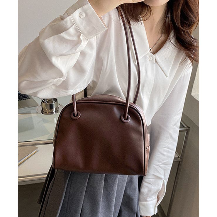 フェイクレザーボストンバッグ[品番：ADEW0004448]｜ad thie