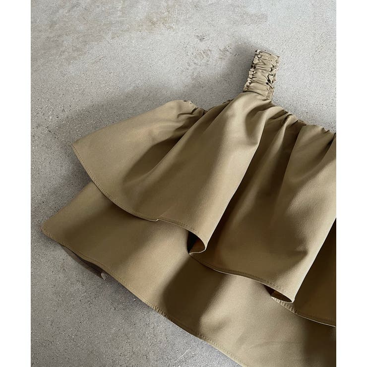 シャーリングキャミソール ボリュームビスチェ[品番：ADEW0004463]｜ad