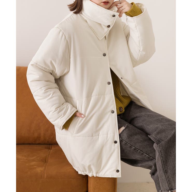 スタンドカラー エコダウンコート[品番：ADEW0004241]｜ad thie