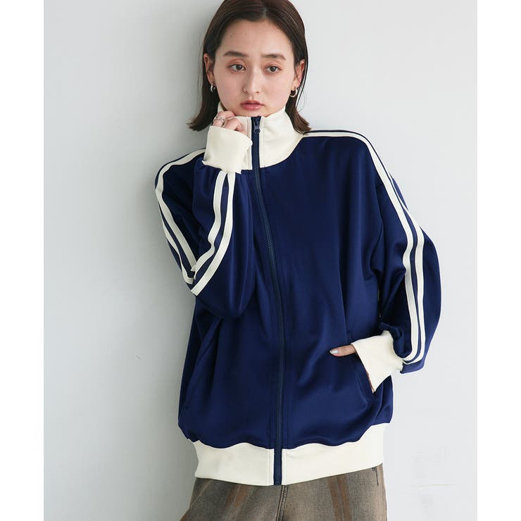 オーバーサイズトラックジャケット[品番：ADEW0004565]｜ad thie