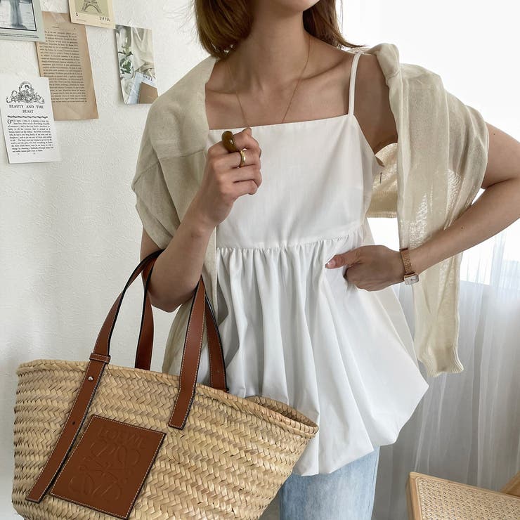 バックオープンバルーンキャミソール[品番：AMTW0009027]｜JUNOAH