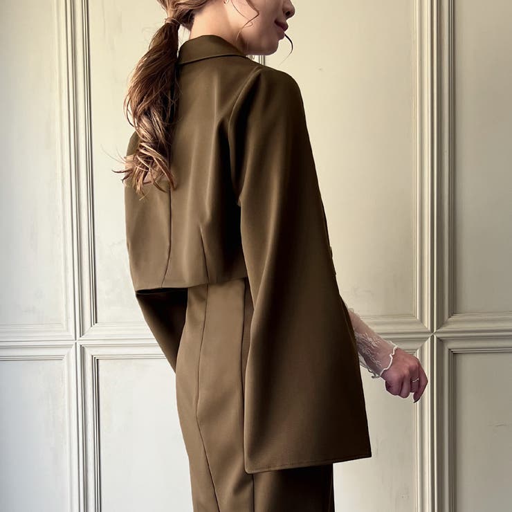 ショートジャケットセットマーメイドキャミワンピース[品番