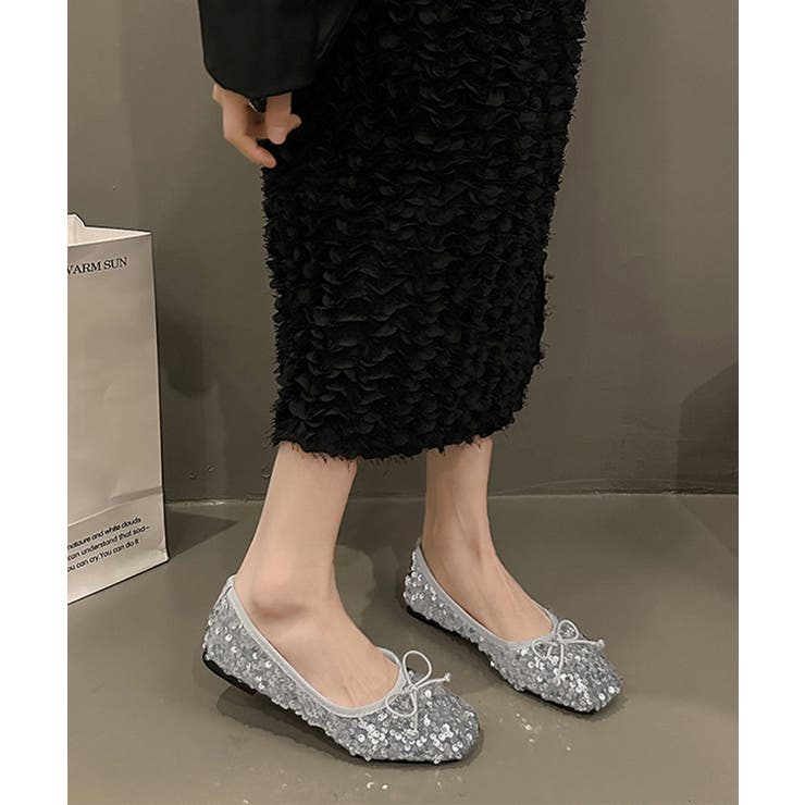 パンプス キラキラ バレエシューズ[品番：AGCW0006223]｜SUNSHINE