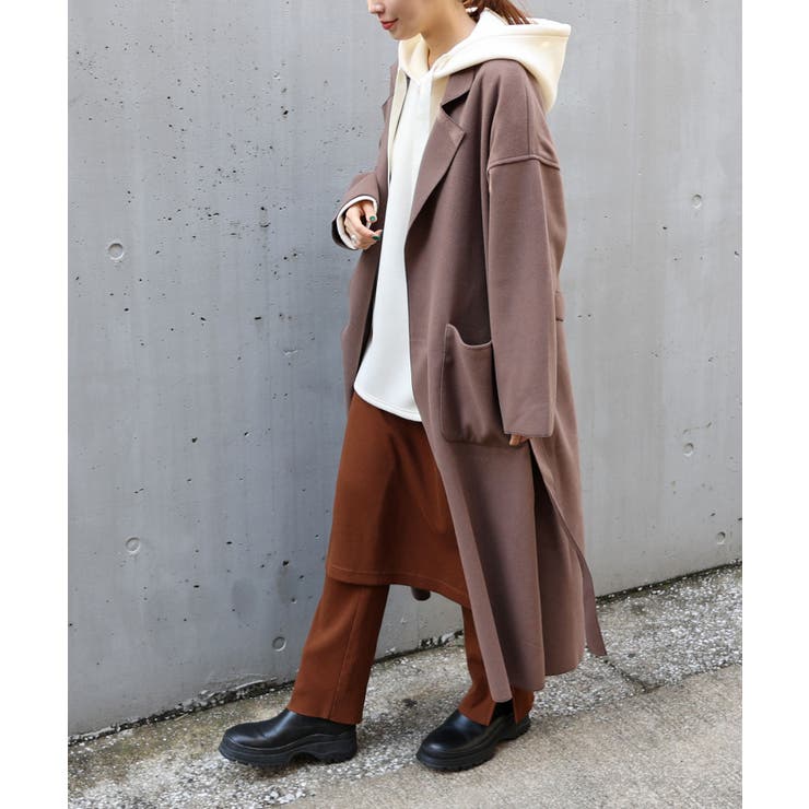 オーバーサイズ ロング ガウンコート[品番：AZ000003557]｜andme