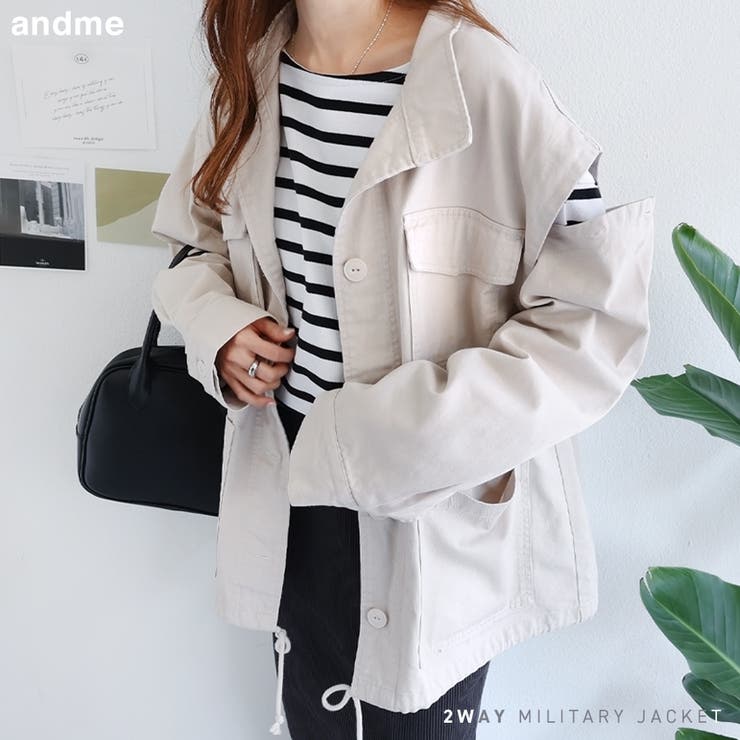 2way ミリタリー ジャケット[品番：AZ000004249]｜andme（アンドミー