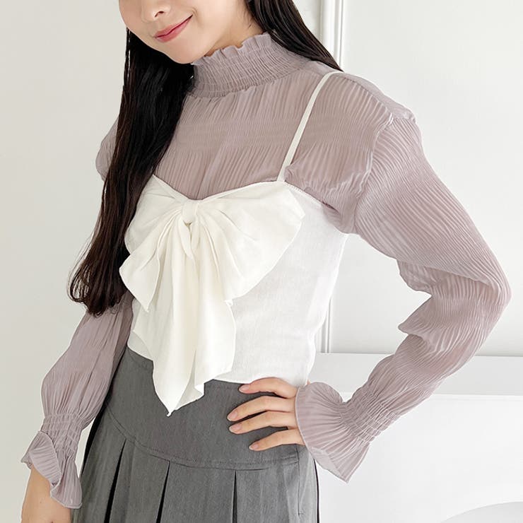 リボンニットビスチェ[品番：OUTW0000058]｜Outfitter lab