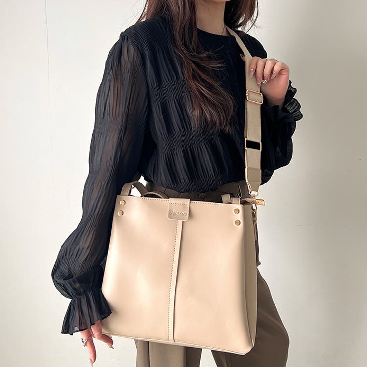 A4収納可能】PUダブルショルダートートバッグ ショルダーバッグ[品番