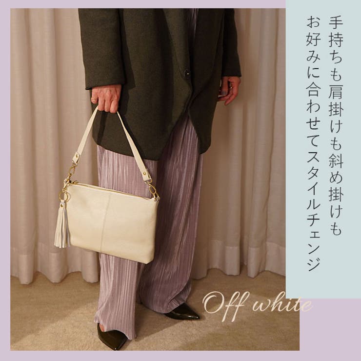 COOCO シュリンクレザー2WAYショルダーバッグ[品番：BCYW0034258