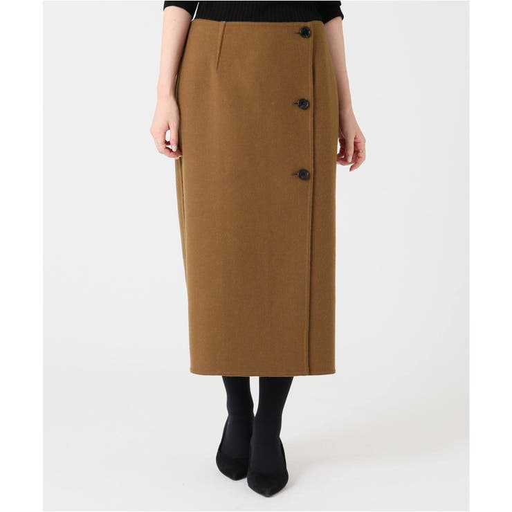 IENA イエナ】Wフェイスリバーシブルミッドカーフスカート◇[品番