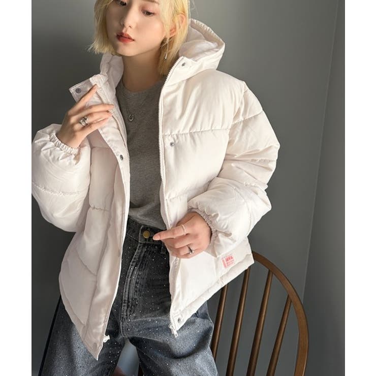 フェイクダウン フードブルゾン[品番：WZ000003180]｜Classical Elf