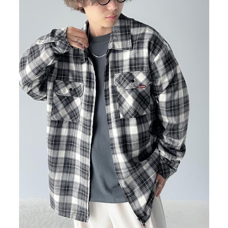 Javaジャバコラボ》トレンドライクな着こなしを演出。オンブレチェック