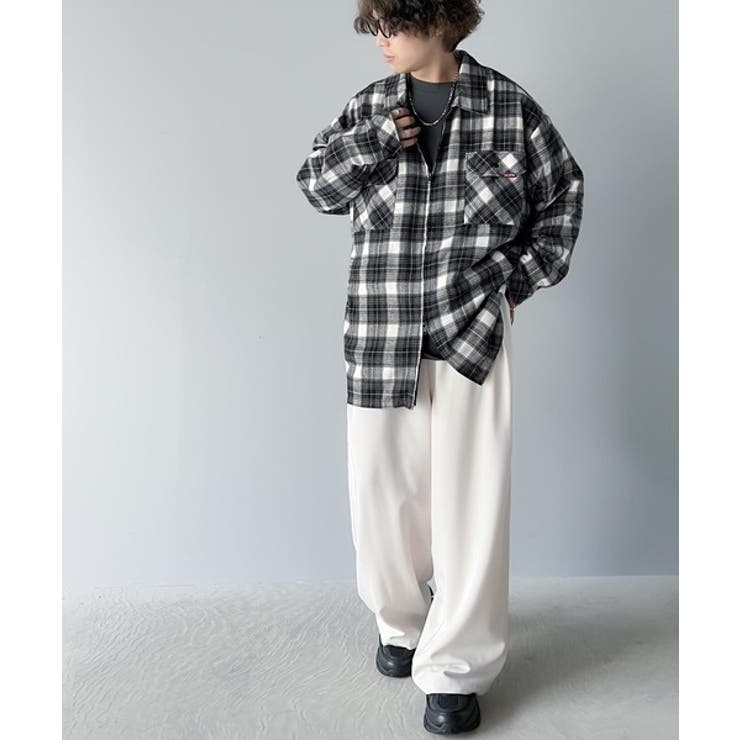 Javaジャバコラボ》トレンドライクな着こなしを演出。オンブレチェック