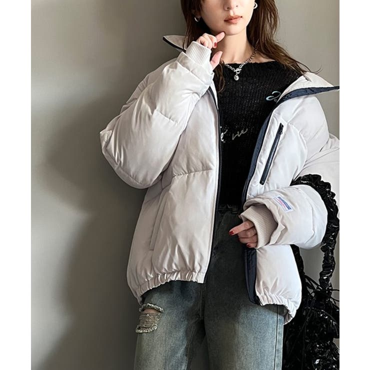 JaVa ジャバコラボ》防寒とオシャレを両立。配色ジップ×フィンガー