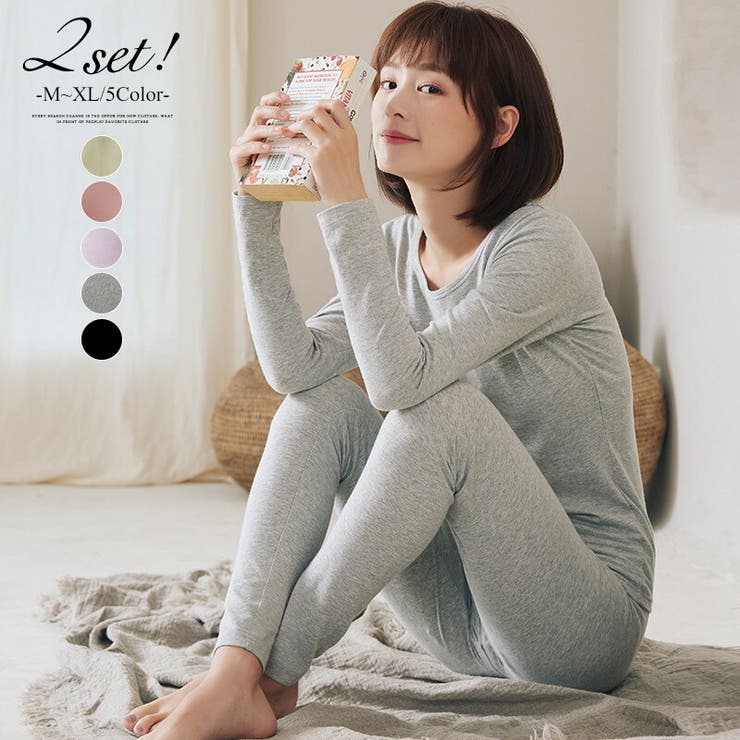 ルームウェア パジャマ 上下セットインナー[品番：COCW0004933