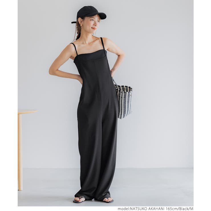 WEB限定値下げ】カットジョーゼットバックリボンオールインワン[品番