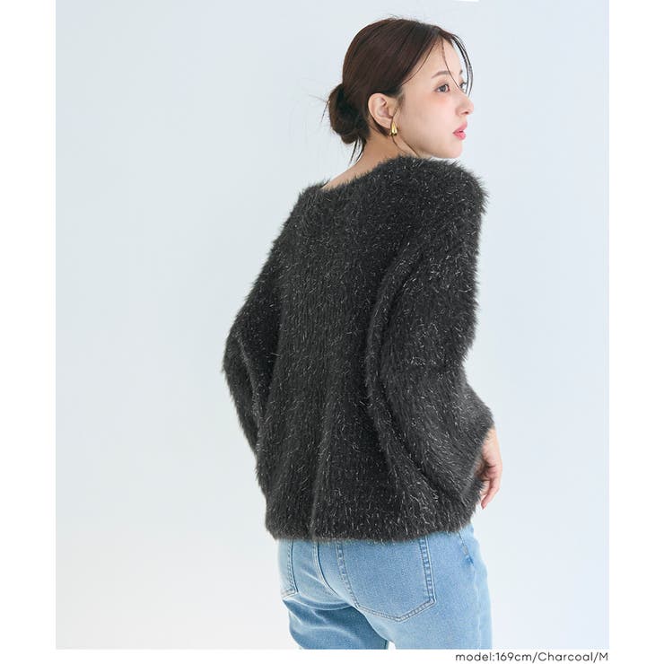 ふんわりラメシャギーニットトップス[品番：PA000017700]｜coca（コカ