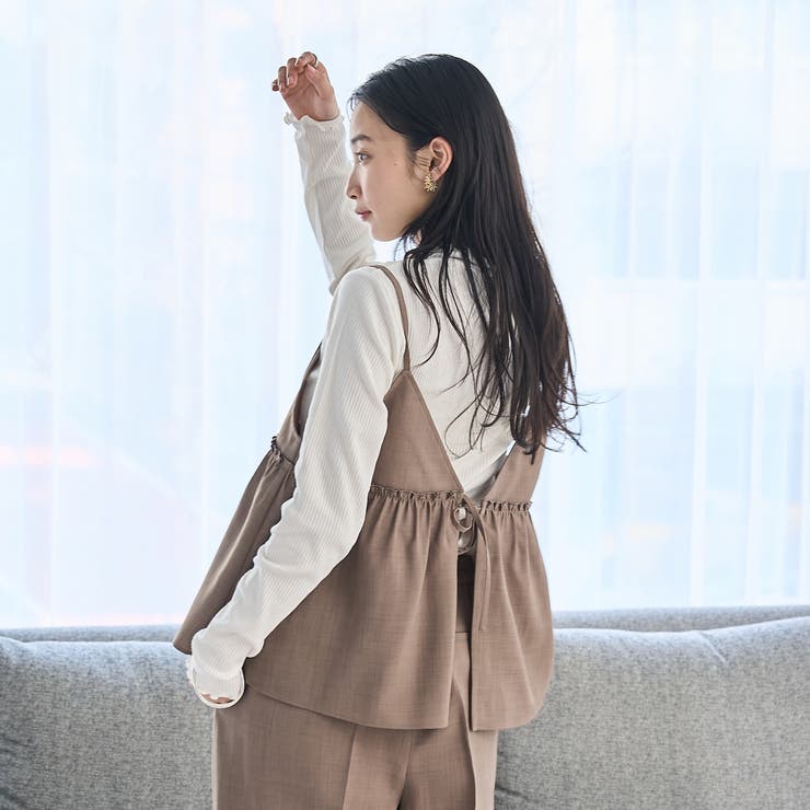 リネンライクキャミソールセットアップ[品番：COEW0006922]｜coen