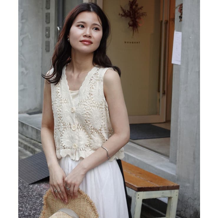 クロシェレースベスト[品番：TRIW0003149]｜CORNERS （コーナーズ）の