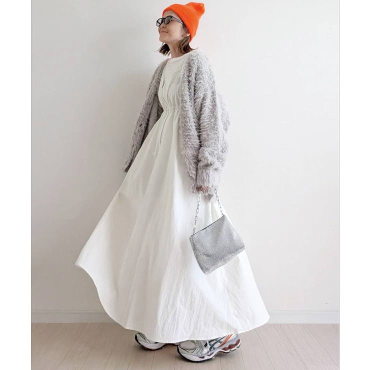 CORNERS by yui】ナイロンドロストZIPキャミワンピース[品番