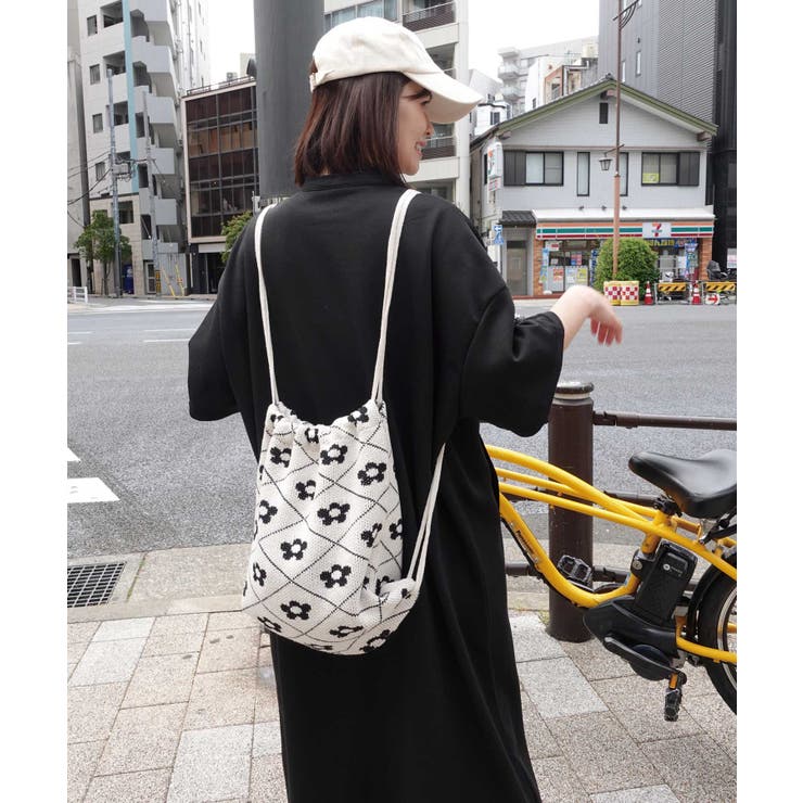 花柄ナップサック[品番：TRIW0004076]｜CORNERS （コーナーズ）の