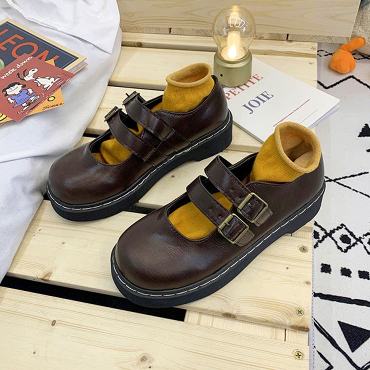 ダブルストラップ メリージェーン シューズ[品番：DCTW0002487