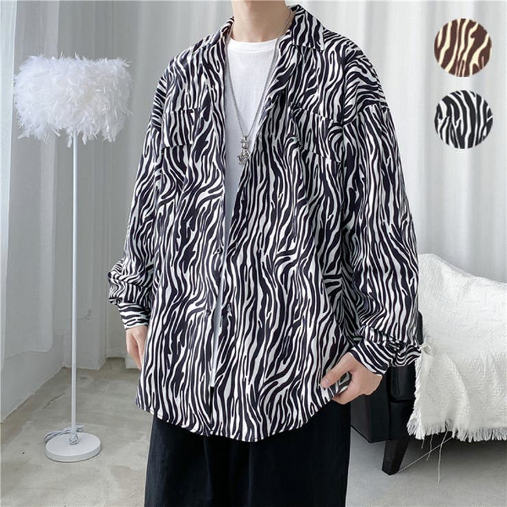 柄シャツ ゼブラ柄 アニマル柄[品番：DCTW0003627]｜Decorative
