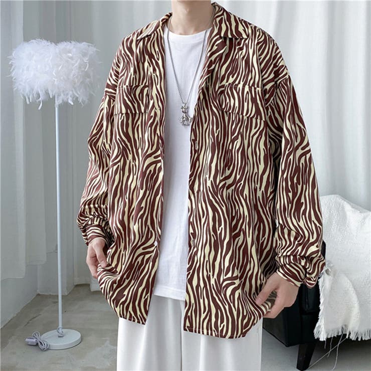 柄シャツ ゼブラ柄 アニマル柄[品番：DCTW0003627]｜Decorative