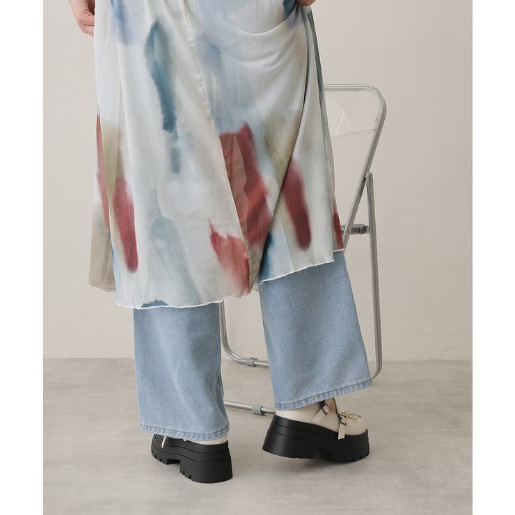 25年春夏新作】厚底 トリプルソール リボン クロスストラップパンプス