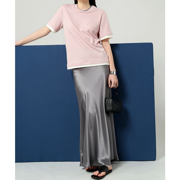 ソリッドカラー サテン マーメイド[品番：LCLW0007655]｜レース