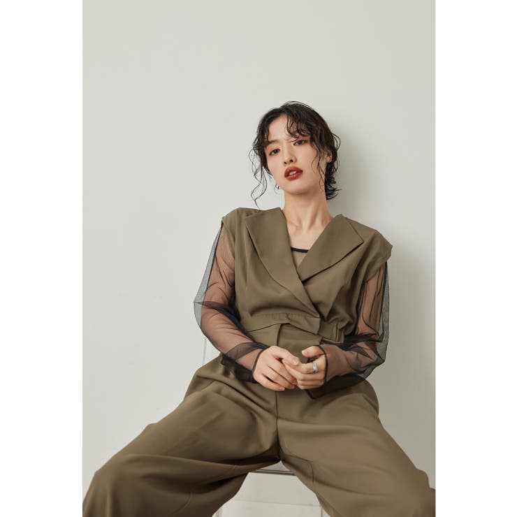 niana ニアナ スタンドアウトカラーオールインパンツ[品番