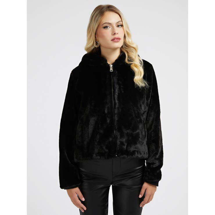 GUESS] Theoline Faux-Fur Jacket[品番：GUEW0007902]｜GUESS【WOMEN
