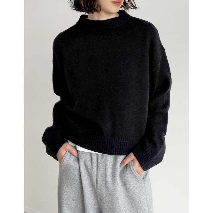 累計販売枚数1 1万枚突破！][新色追加]アルパカタッチクロップド丈