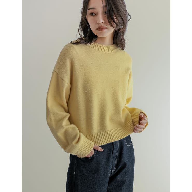 累計販売枚数1 1万枚突破！][新色追加]アルパカタッチクロップド丈