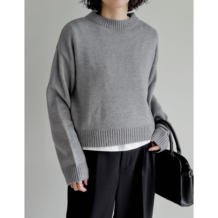 累計販売枚数1 1万枚突破！][新色追加]アルパカタッチクロップド丈