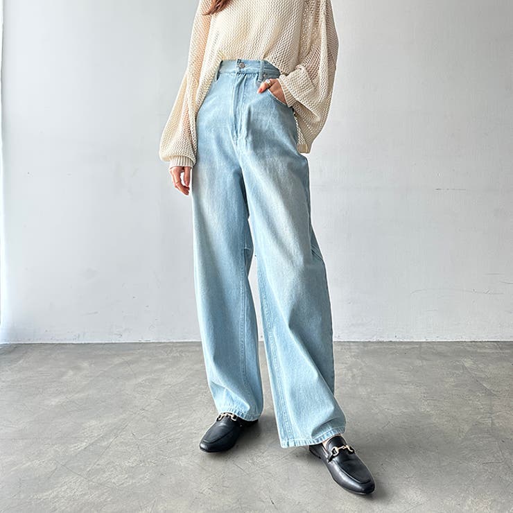 美脚魅せカーブデニム[品番：GERW0010578]｜GeeRA（ジーラ）の