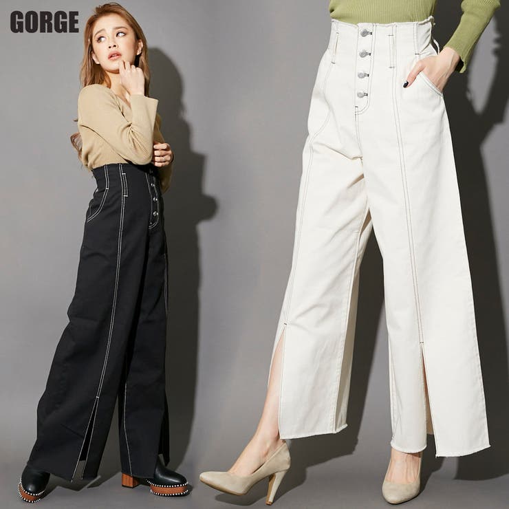 配色ステッチフレアパンツ[品番：GORW0004780]｜GORGE （ゴージ）の