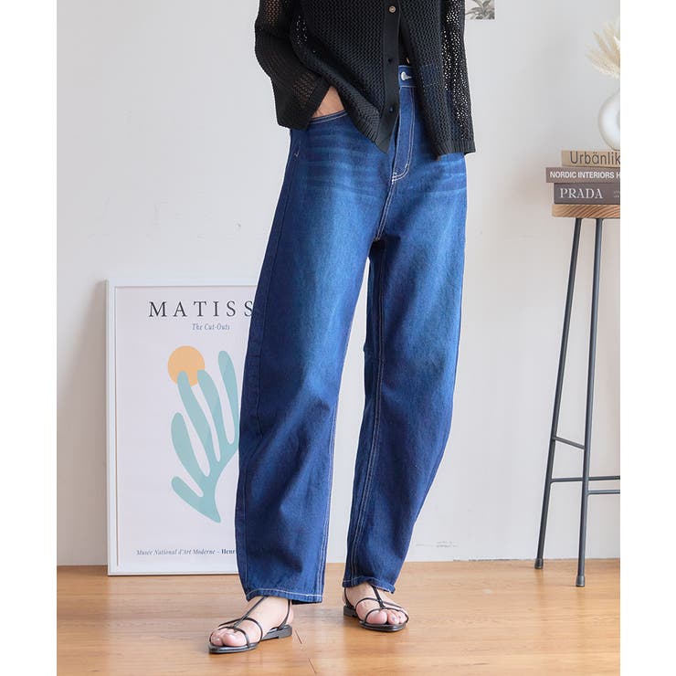 カーブデニムパンツ デニム レディース[品番：GW000004782]｜Growing