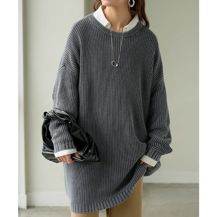 ニット 片畦編み 綿100[品番：HHHW0005265]｜HUG.U（ハグユー）の