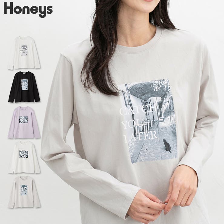 トップス Tシャツ カットソー[品番：HNSW0010368]｜Honeys（ハニーズ