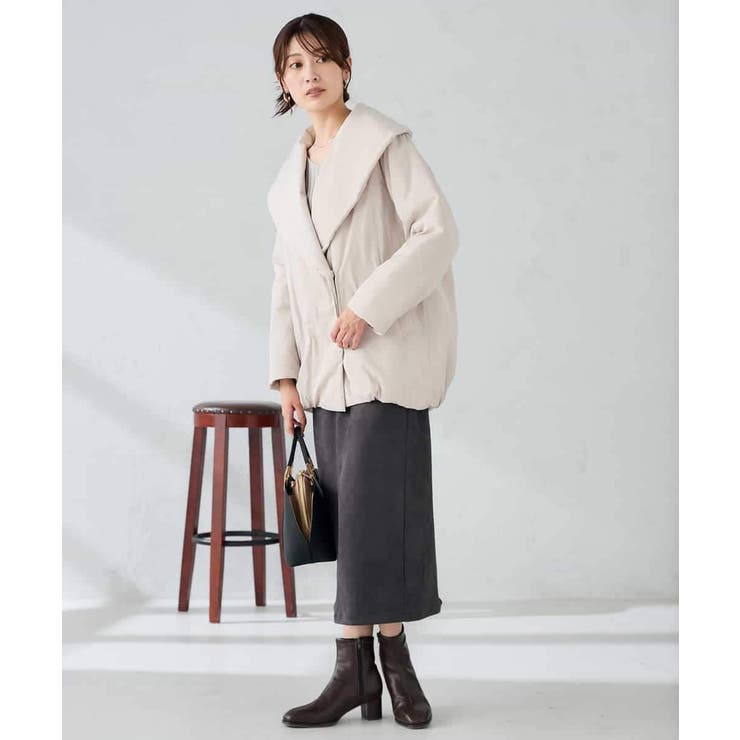 ショールカラー中綿コート[品番：ITKW0022493]｜a.v.v【WOMEN