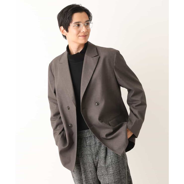 洗濯機で洗える】ダブルブレストジャケット[品番：ITKW0014284]｜a.v.v