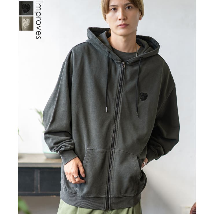 パーカー メンズ SIDEWAY[品番：IP000006813]｜improves（インプローブ