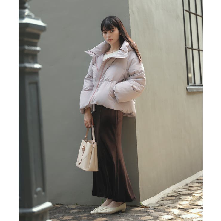 アウター総選挙3位】フード取り外し可能軽量ダウンブルゾン/2WAY・撥水