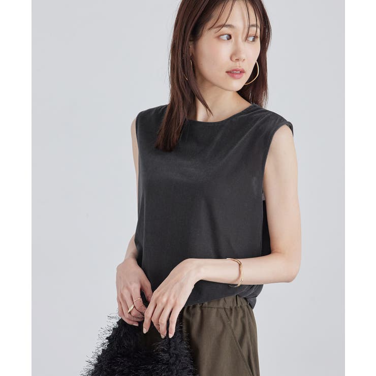 ベロアノースリーブカットトップス[品番：RPCW0045015]｜ROPE' PICNIC