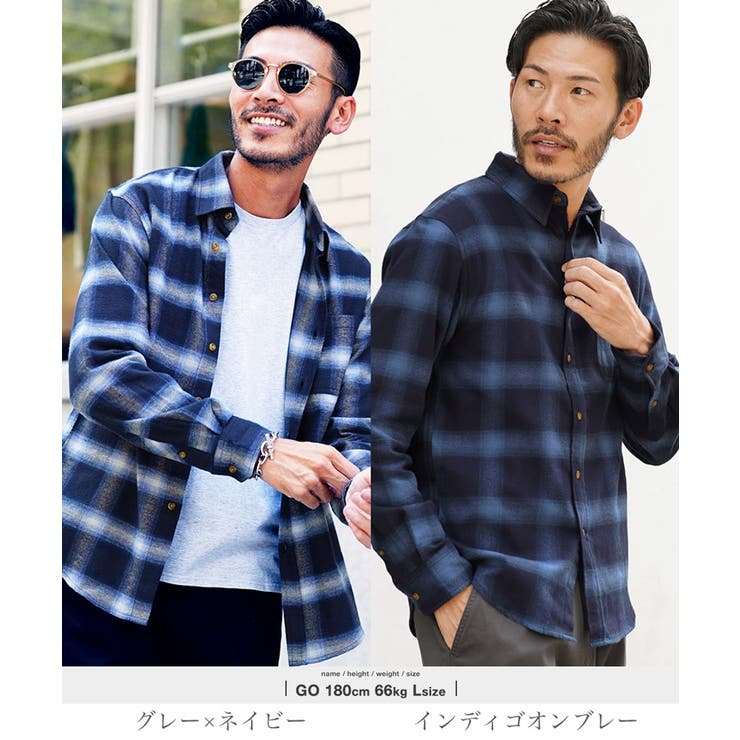 チェックシャツ メンズ ネルシャツ[品番：JG000012791]｜JIGGYS SHOP