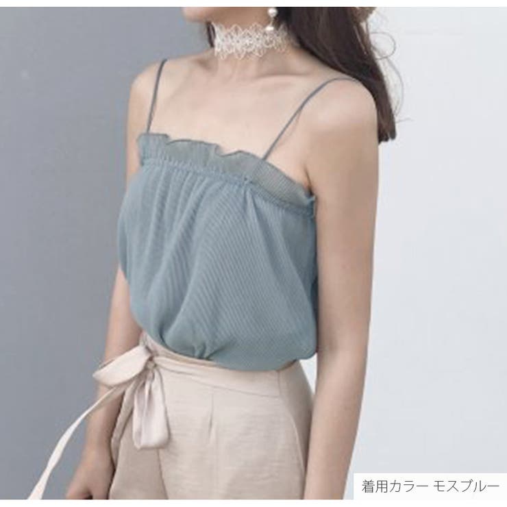 シフォン キャミソール 肩だし[品番：JCSW0000947]｜JOCOSA（ジョコサ