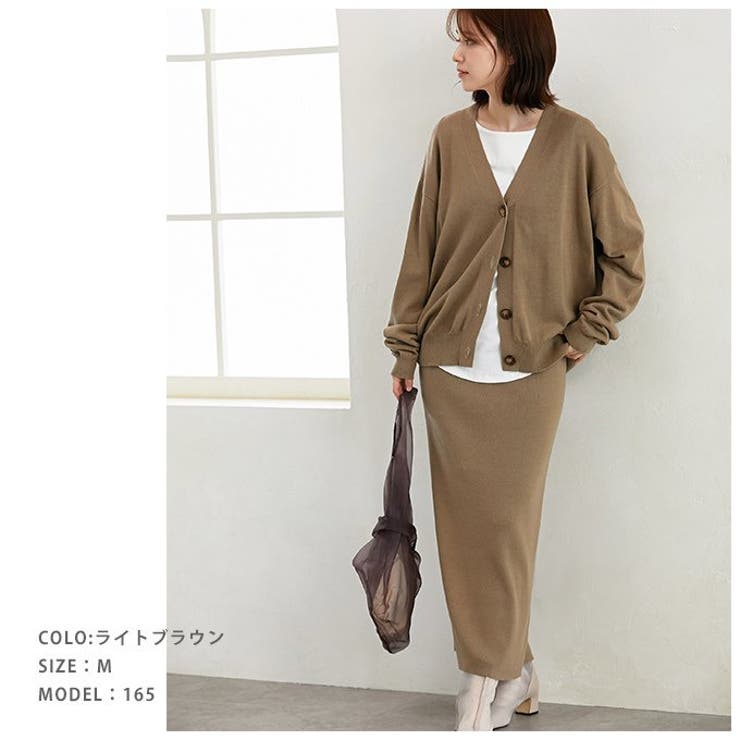 ニットセットアップ レディース カーディガン[品番：KRIW0001166