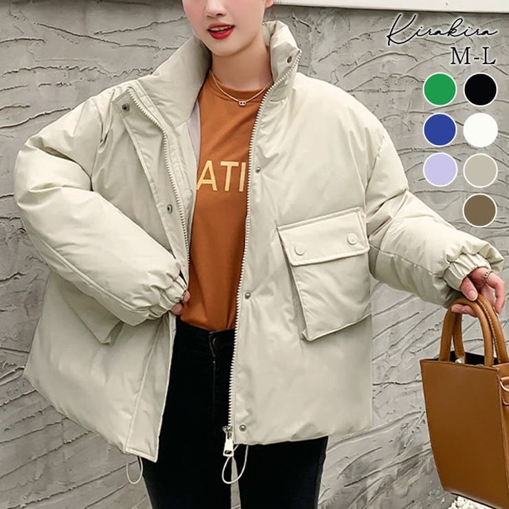 SHOPLIST限定】スタンドネック中綿カラージャケット 2サイズ アウター